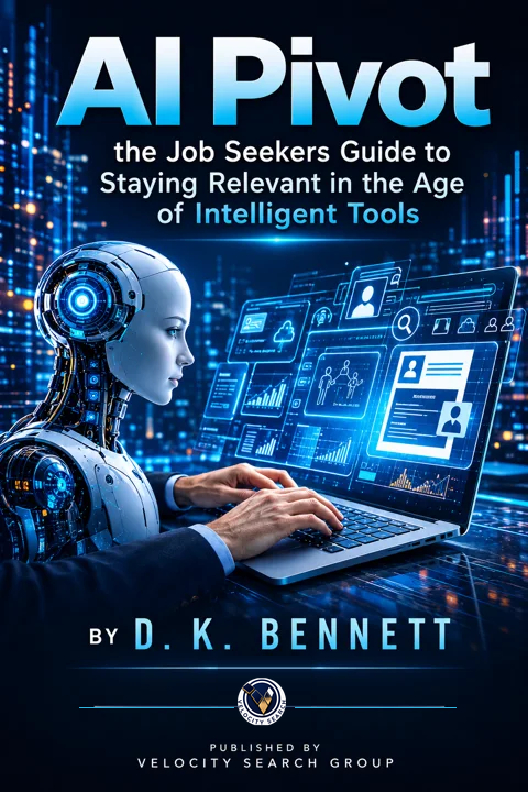 AI Pivot book cover with the approved Velocity Search Group logo