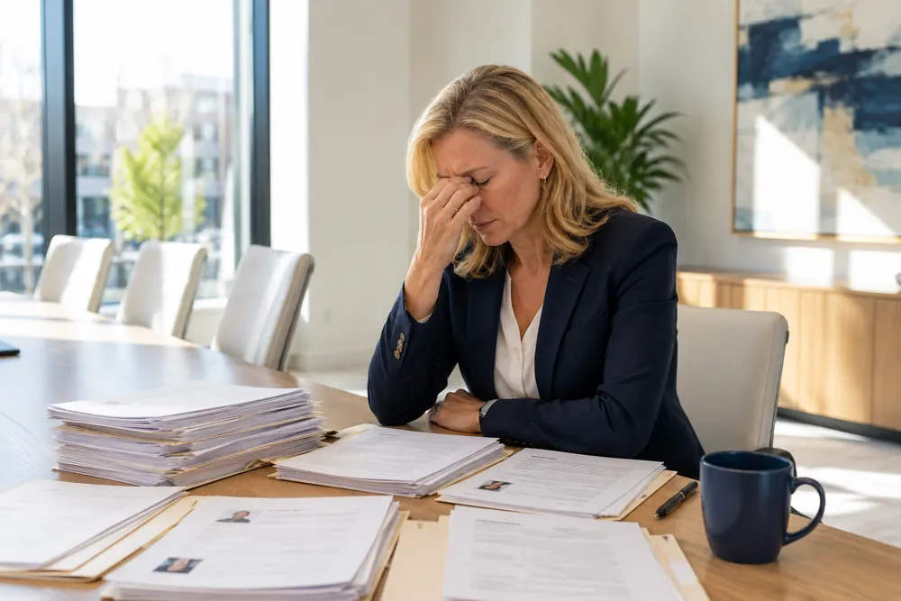 A hiring manager exhausted by a search that keeps dragging on
