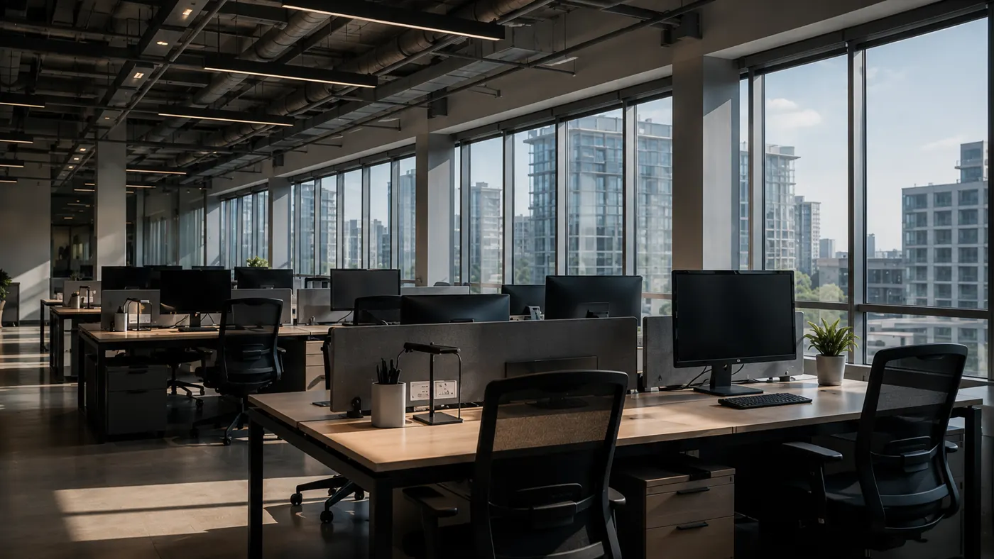 Empty modern office